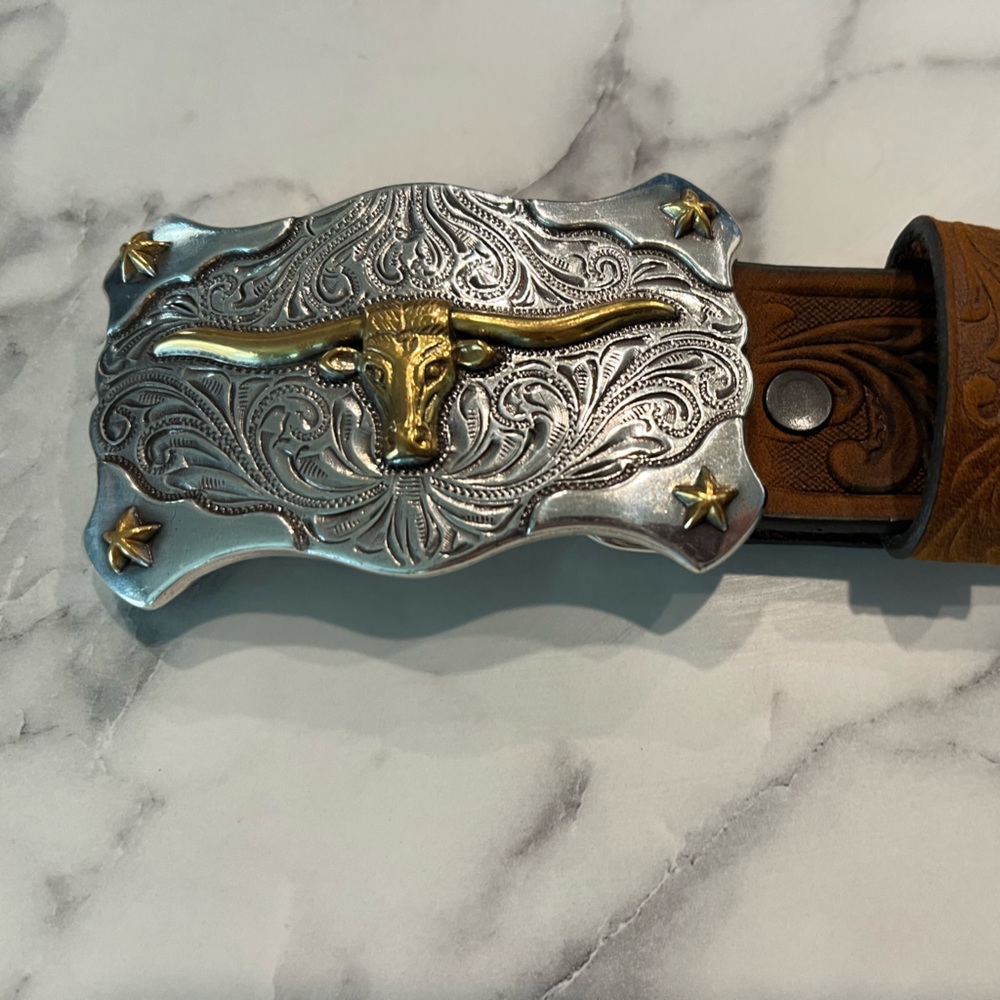 Jonny Lama Little Texas genuine leather youth boy belt.